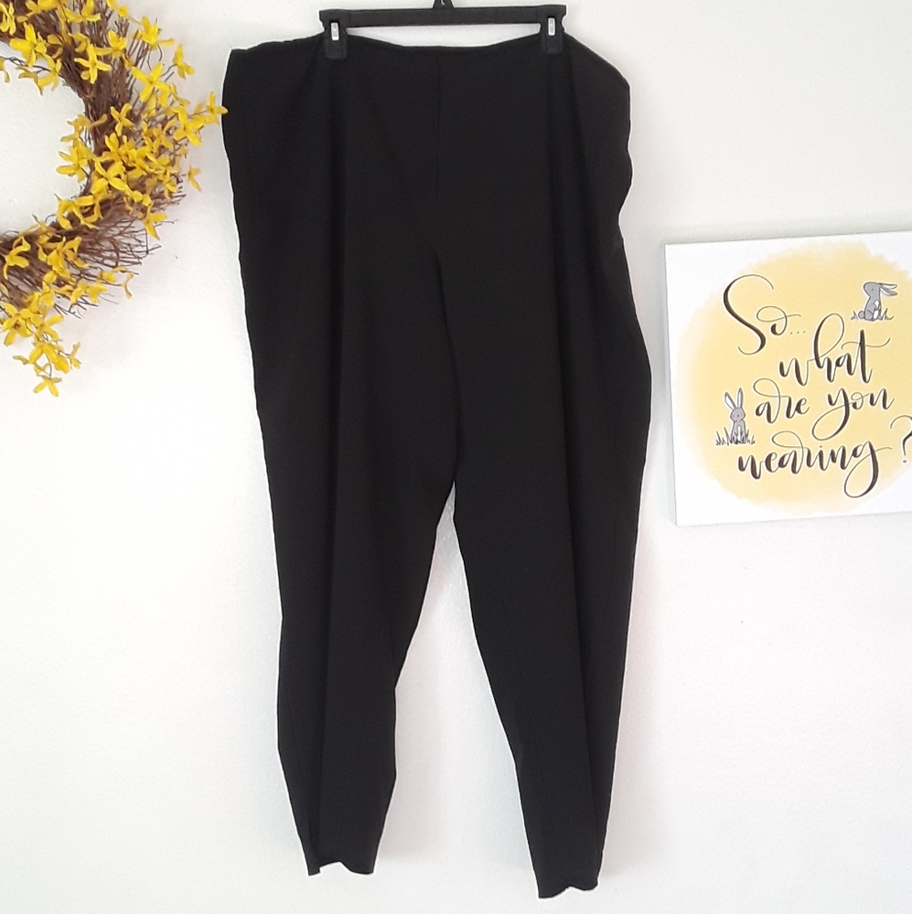 Avenue Stretch Black Trousers Work Pants